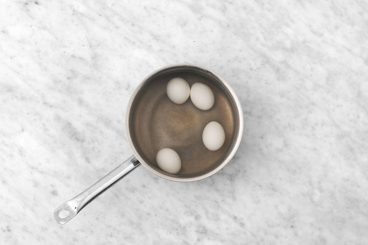 Cook the eggs