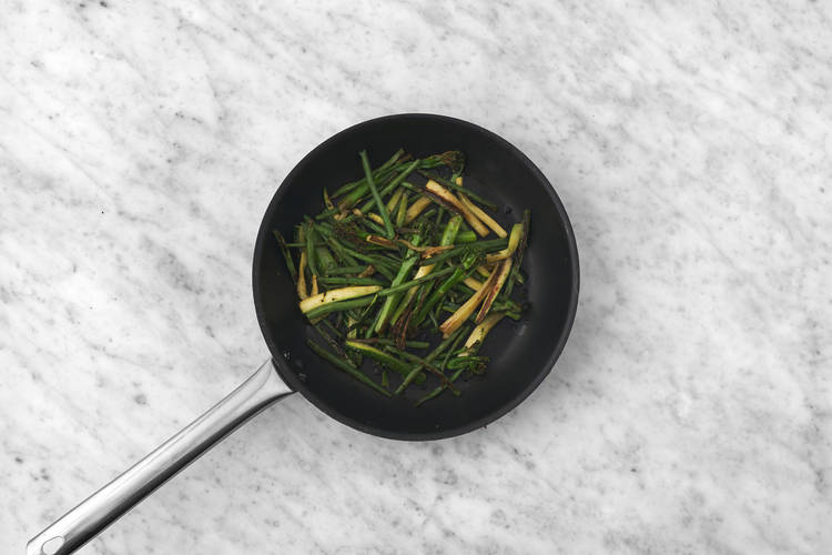 Cook the veggies