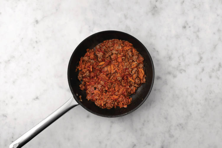 Cook the beef filling