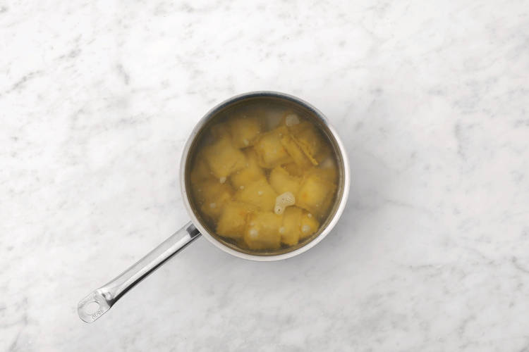 Cook the ravioloni