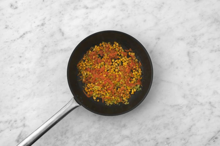 Cook the veggies