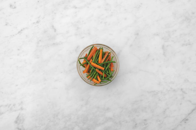 Cook the veggies