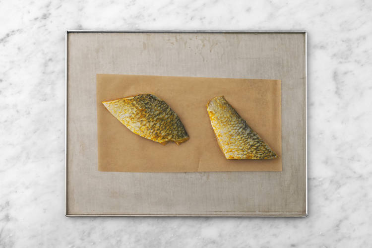 Marinate the Barramundi