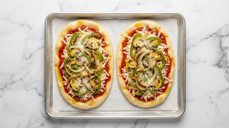 Shape & Assemble Pizzas