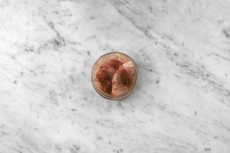 Le poulet en marinade 