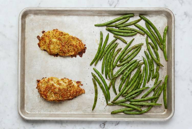 Roast Green Beans & Chicken