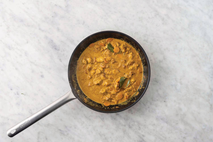 Make the korma curry