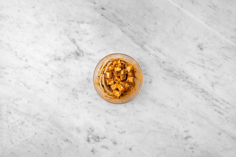 Marinate the paneer