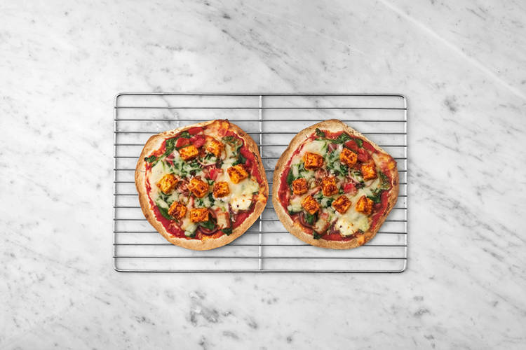 Bake the pizzas 