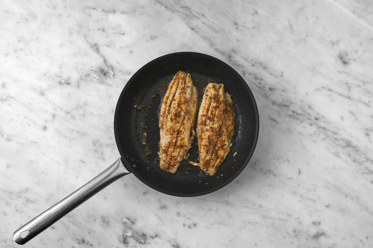 Cook the salmon