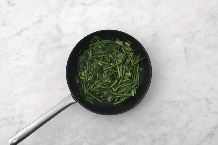 Cook the veggies 