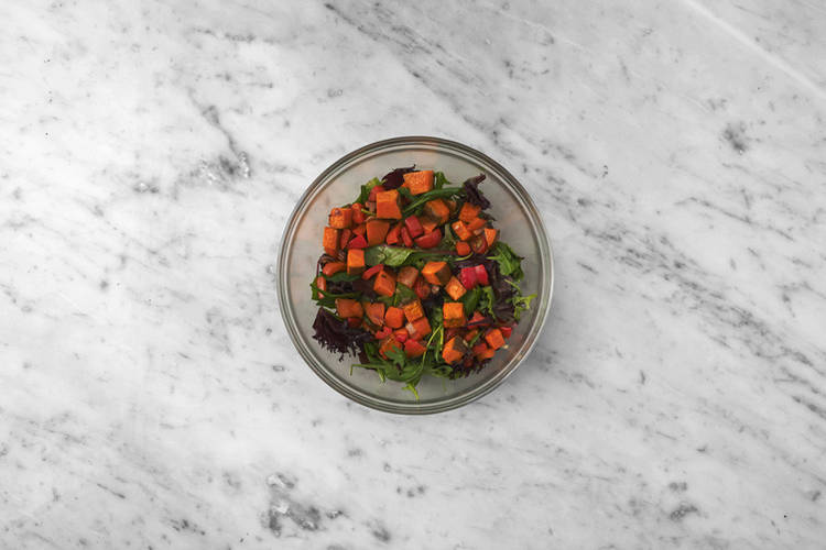 Prep the salad 