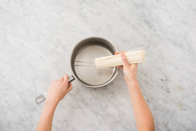 Cook the noodles 