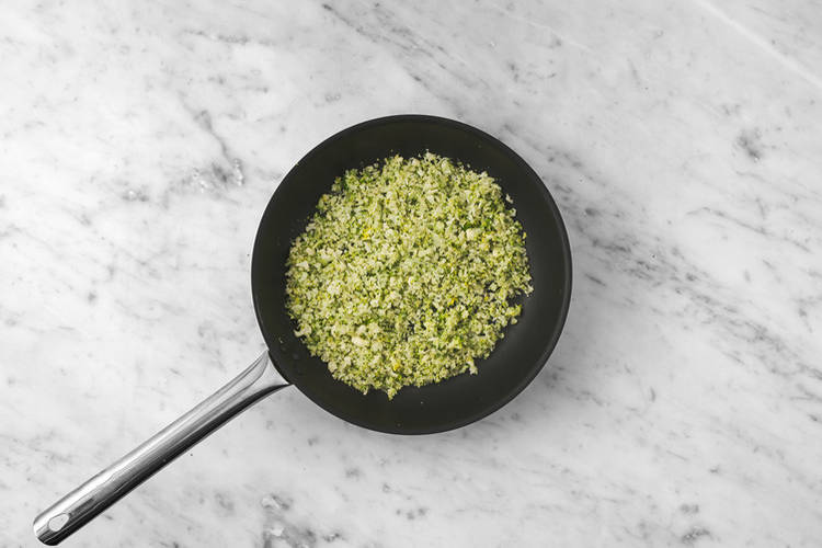 Cook cauliflower rice