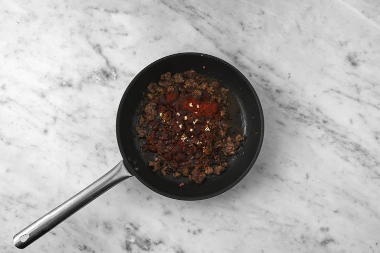 Cook the beef & bacon