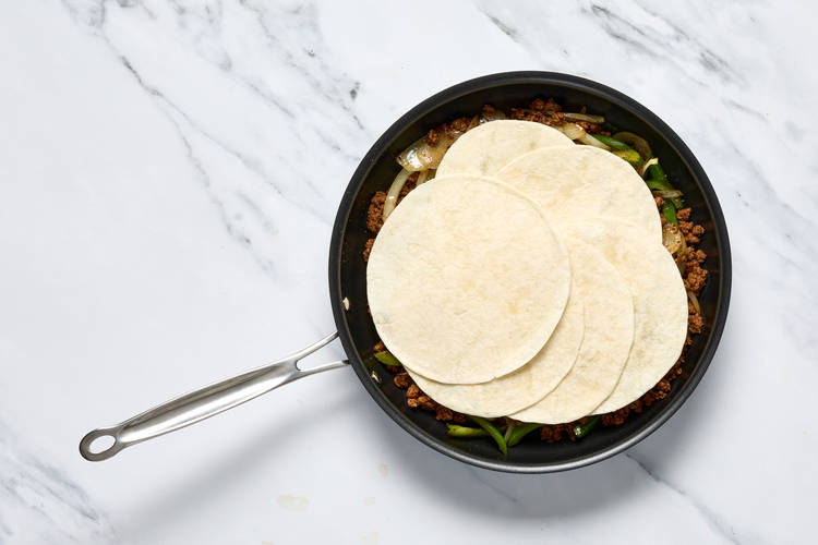 Cook Filling & Warm Tortillas
