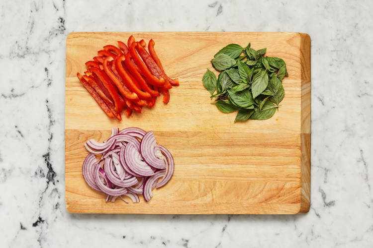 Cook noodles and prep