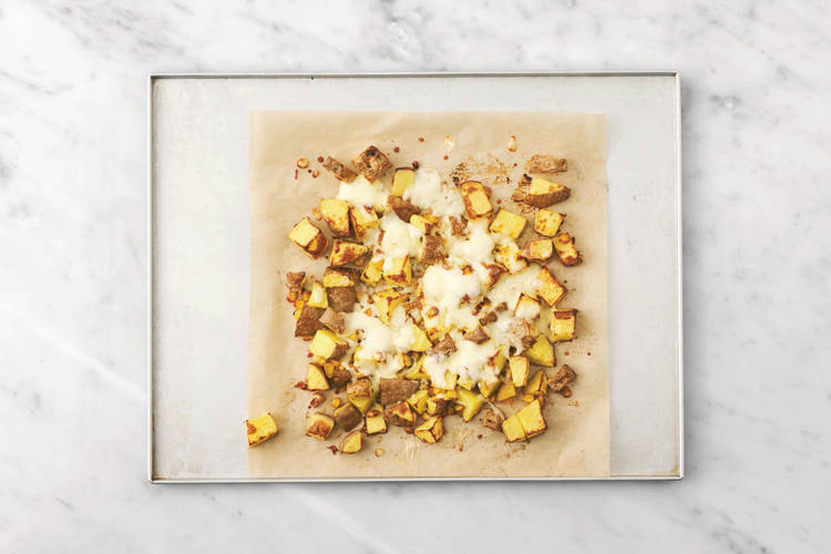 Finish the corn potatoes