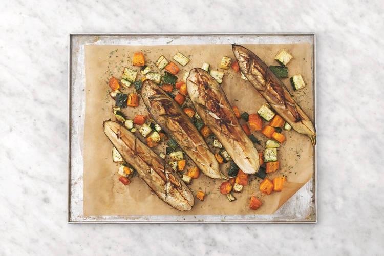 Roast the veggies