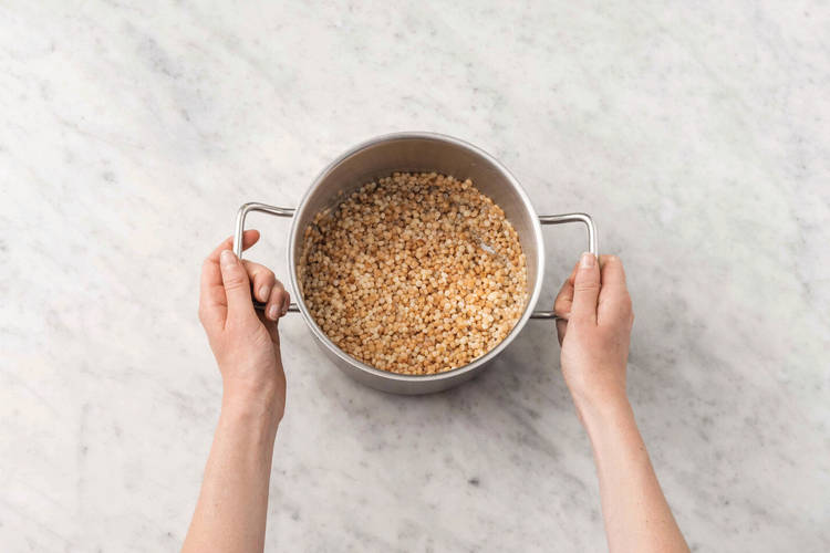 Cook the couscous