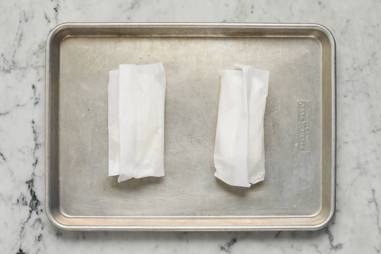 Bake Salmon & Cook Pasta