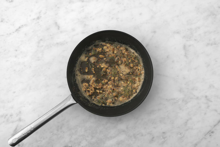 Make the rosemary brown butter