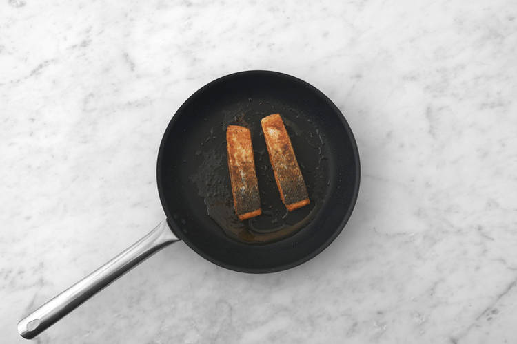 Cook the salmon