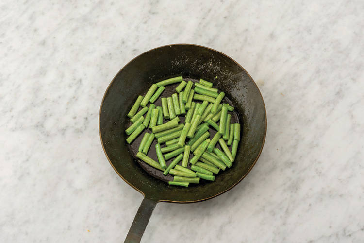 Cook the green beans