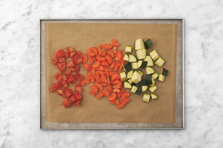 Roast the veggies