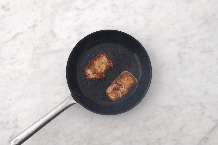 Cook the pork