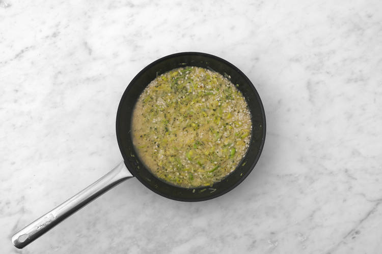 Start the risotto