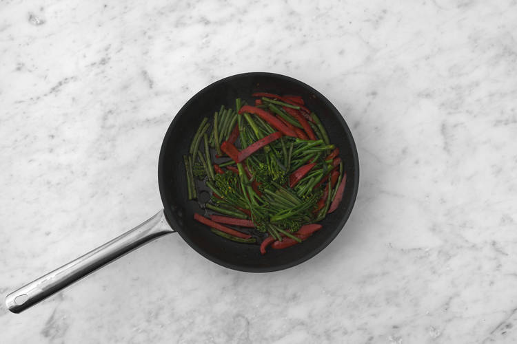Cook the veggies
