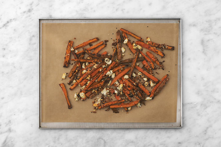 Bake the fries