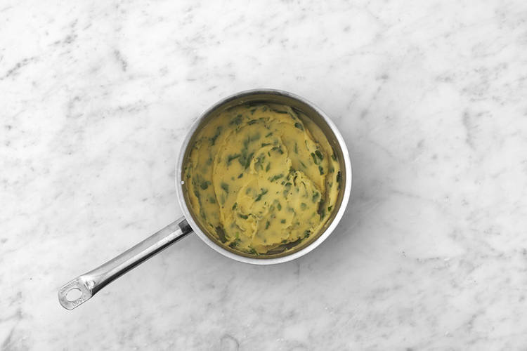 Make the parsley mash