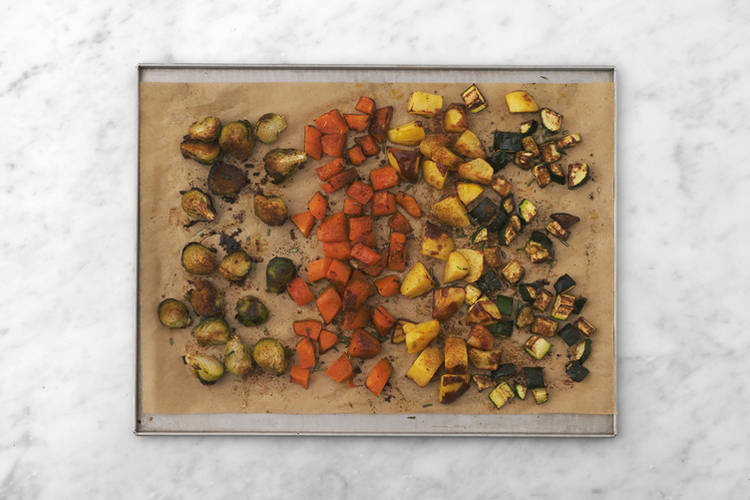 Roast the veggies