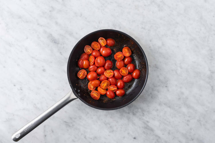 Frire les tomates