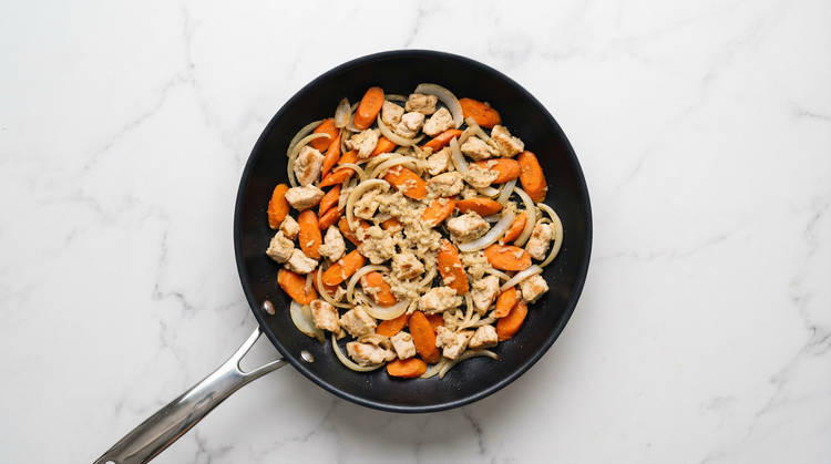 Cook Veggies & Chicken