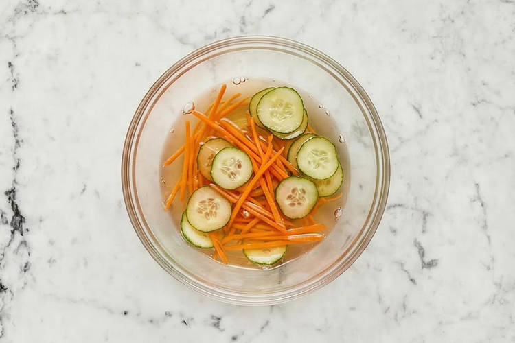 Mariner les légumes
