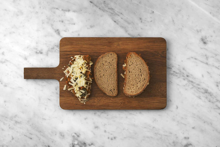 Assemble & toast the sandwich