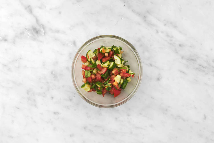 Get prepped & make the salsa