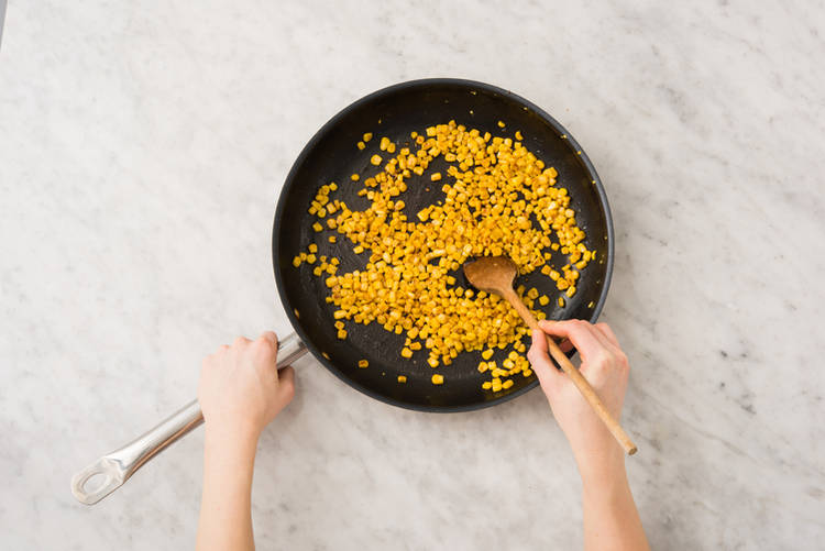 Char the corn