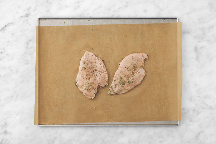 Cook the salmon