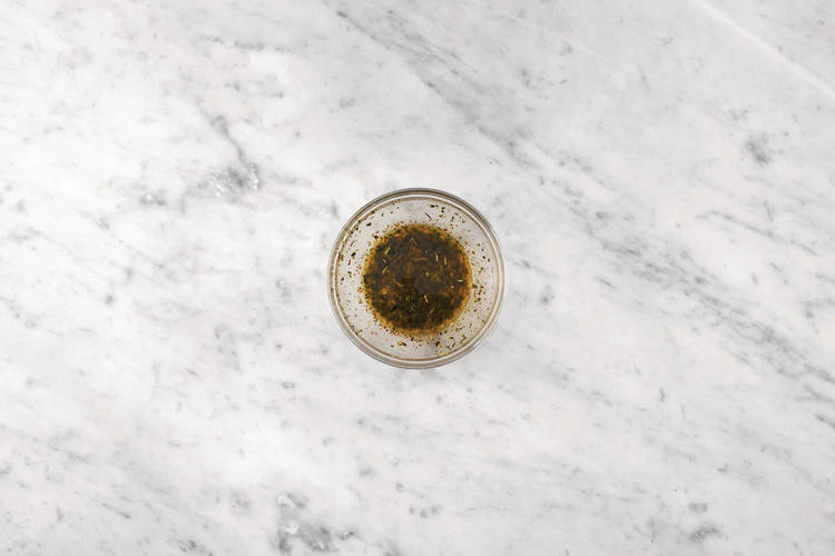 Make the chimichurri dressing