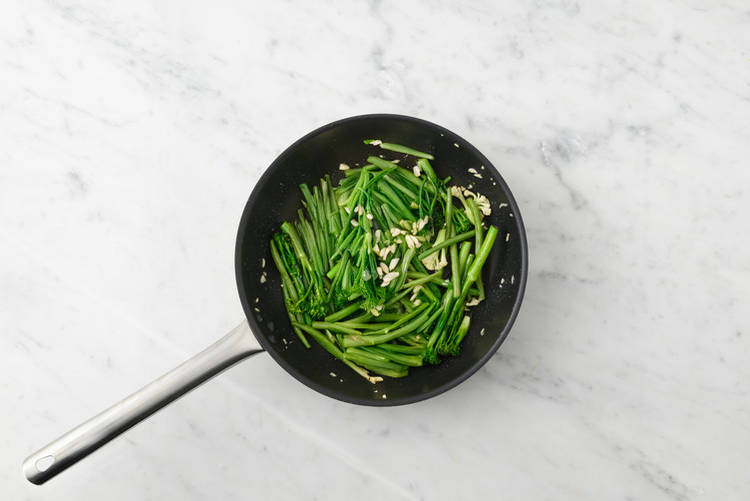 Cook the greens & gravy