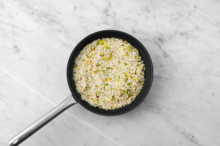 Start the risotto