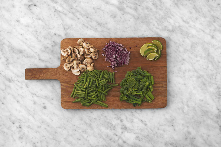 Get prepped & cook the noodles