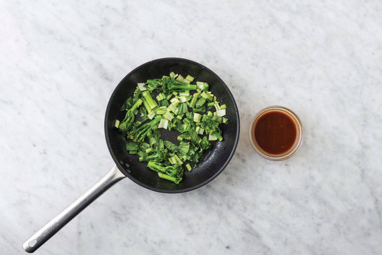 Cook the veggies