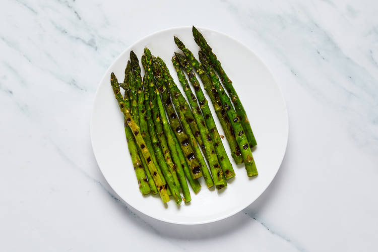 Prep and grill asparagus