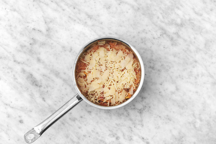 Add the pasta and ricotta