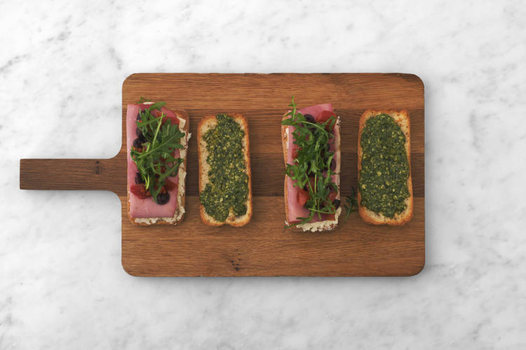 Assemble sandwich
